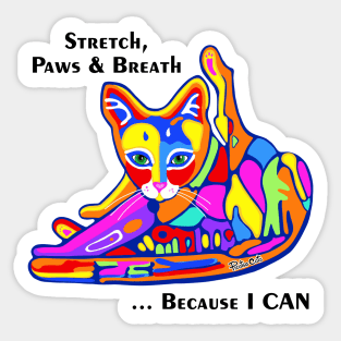 PicatsoCats Yoga Cat Sticker